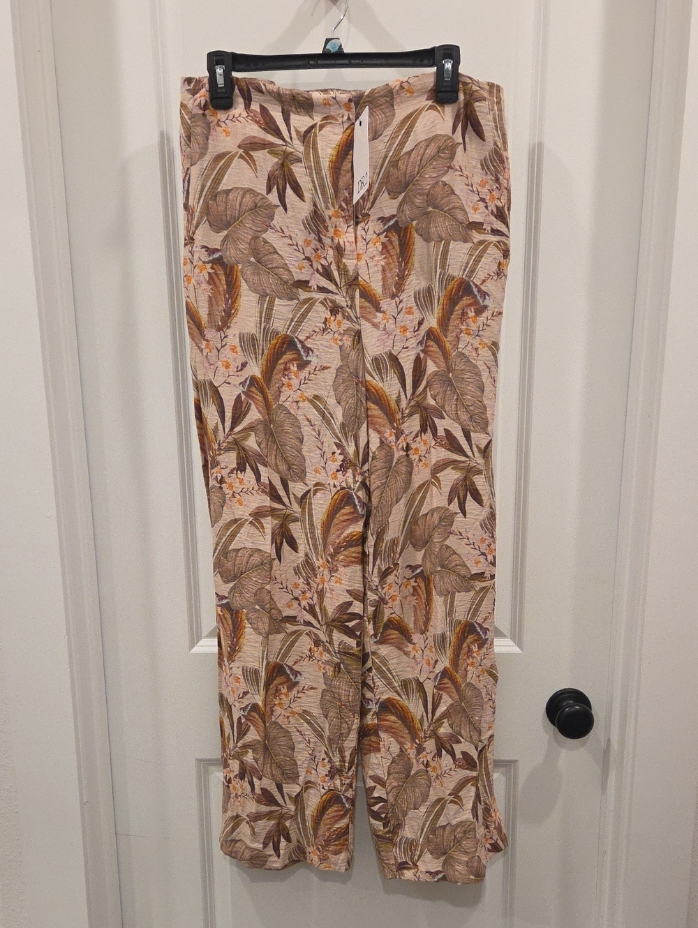 DR2 Neutral Botanical Wide-Leg Pants